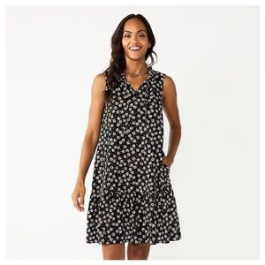 Sonoma- Sleeveless Tiered Floral Dress (NWT)